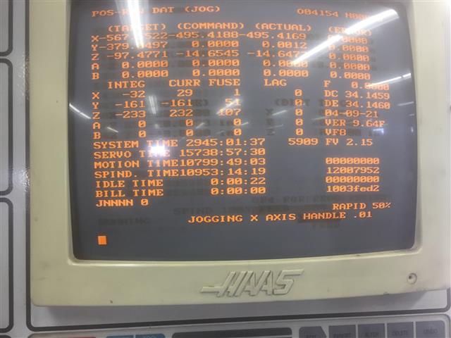 Haas VF-8, Machine ID: 6897